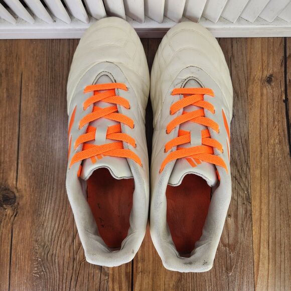 Adidas Copa Pure.3 Firm Ground Mens Sz 8.5 Off White Orange Soccer Cleats HQ8941 - Picture 5 of 9